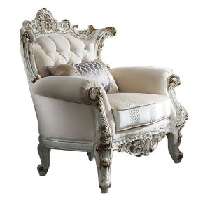 ACME 53462 Picardy II - Chair - Fabric & Antique Pearl