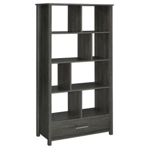 CoasterEssence 801577 Dylan - 4-Shelf Storage Bookshelf - Weathered Gray