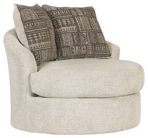Signature Design by Ashley® 9510444 Soletren - Swivel Accent Chair - Stone