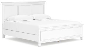 Signature Design by Ashley® B680B4 Fortman - King Panel Bed - White