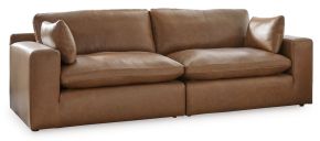 Signature Design by Ashley® 30901S1 Emilia - 2-Piece Sectional Loveseat - Caramel