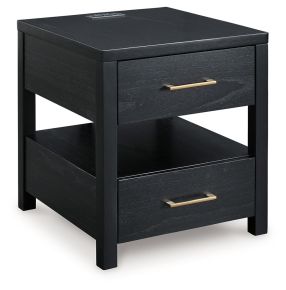 Signature Design by Ashley® T786-3 Winbardi - Black - Rectangular End Table