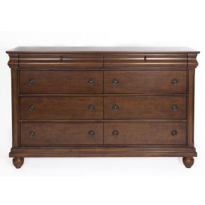 Liberty Furniture 589-BR31 Rustic Traditions - 8 Drawer Dresser - Dark Brown