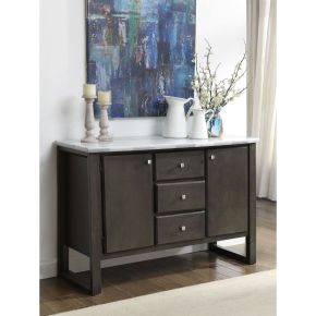 ACME 73169 Madan - Server - Marble & Gray Oak