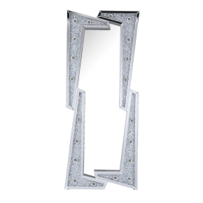 ACME 97757 Noralie - Accent Floor Mirror - Pearl Silver - Wood - 63"