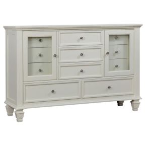 CoasterEssence 201303 Sandy Beach - 11-Drawer Dresser - Cream White