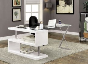 Furniture of America CM-DK6131WH Bronwen - Computer Desk - White