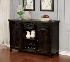 Furniture of America CM3577WN-SV Patience - Server - Dark Walnut
