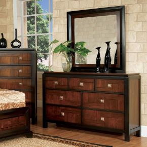 Furniture of America CM7152D Patra - Dresser - Acacia / Walnut
