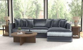 Jackson 2245/36/31/76/3-23 Jackson 2245/36/31/76/3-23 Remington - 3 Piece Modular Sofa Chaise (RSF Chaise) - Slate