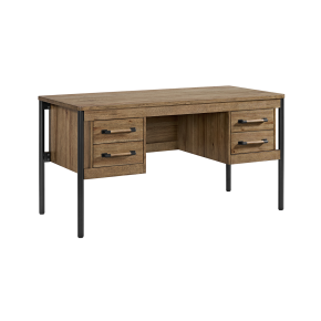 Intercon NC-HO-6030HP-HCK-C Norcross - 60" Half Ped Desk - Hickory