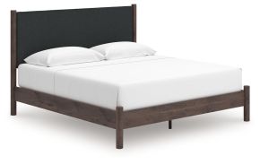 Signature Design by Ashley® PCB2614B28 Pamytta - King Upholstered Panel Platform Bed - Brown