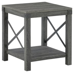 Ashley Furniture T175-2 Freedan - Square End Table - Grayish Brown