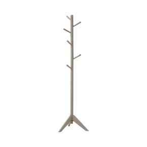 CoasterEveryday 900632 Devlin - 6 Hook Freestanding Wood Coat Rack Hat Hanger - Gray