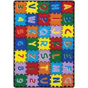Furniture of America RG5209 Abbey - Area Rug - Puzzle Alphabet