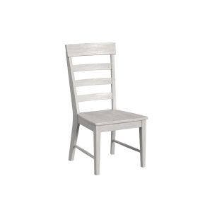 Intercon BY-CH-1189W-WHT-RTA Intercon BY-CH-1189W-WHT-RTA Bayside - Ladder Chair - Silver