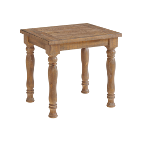 Intercon HI-TA-2426T-SWH-C Highland - End Table With Turned Legs - Sandwash