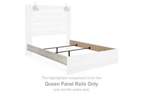 Signature Design by Ashley® B192-96 Cambeck - Queen Panel Rails - Whitewash