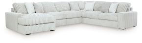 Signature Design by Ashley® 25903S8 Stupendous - 5-Piece Sectional With LAF Corner Chaise - Alloy