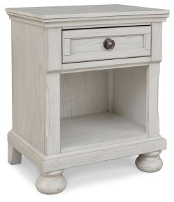 Ashley Furniture B742-91 Robbinsdale - One Drawer Night Stand - Antique White
