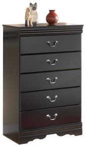 Signature Design by Ashley® B128-46 Huey Vineyard - Five Drawer Chest - Black