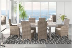 Signature Design by Ashley® P791/625/601(4)/601A(2) Beachcroft - Beige - 7 Pc. - Dining Set With Chairs