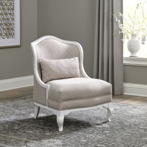 Liberty Furniture 244-ACH15 Magnolia Manor - Upholstered Accent Chair - Antique White & Weathered Bark
