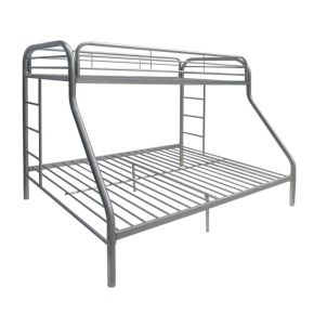 ACME 02053SI Tritan - Twin Over Full Bunk Bed - Silver