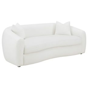CoasterElevations 509871 Isabella - Faux Sheepskin Upholstered Sofa Natural - Ivory