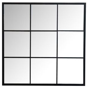 CoasterEveryday 962894 Quetzal - Square Window Pane Wall Mirror - Black
