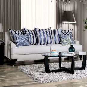 Furniture of America SM2207-SF Sisseton - Sofa - Light Gray