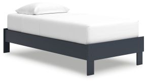 Signature Design by Ashley® EB1528-111 Simmenfort - Twin Platform Bed - Navy Blue