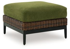 Signature Design by Ashley® P572-814 Horizon Hall - Ottoman With Cushion - Brown / Green