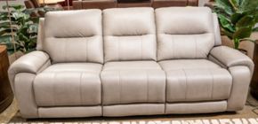 Ashley Furniture PCU1370015A Real Moments - Power Reclining Sofa With Audio Seating - Ash