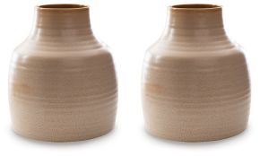 Signature Design by Ashley® A2000582 Millcott - Vase (Set of 2) 10' x 10' - Tan
