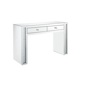 ACME 90157 Nysa - Vanity Desk - Mirrored & Faux Crystals