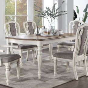 ACME DN01657 Florian - Dining Table - Oak & Antique White