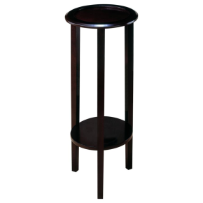 CoasterEveryday 900936 Kirk - 1-Shelf Round Wood Plant Stand Side Table - Espresso