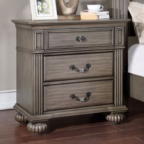 Furniture of America CM7129GY-N Syracuse - Nightstand - Gray