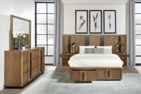 Coaster Fine Furniture 224900Q-S5P Terrace - 5 Piece Queen Panel Bedroom Set - Ash Brown