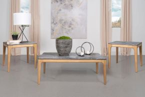 Coaster Fine Furniture 707858-S3 Polaris - 3 Piece Smarttop Coffee And End Table Set - Gray