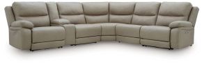 Signature Design by Ashley® PC99201S36 Narwhal Place - 6-Piece Power Reclining Sectional With Storage Console - Pebble