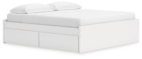 Ashley Furniture EB9630B18 Ashley Furniture EB9630B18 Onita - King Platform Bed With 2 Side Storage - White