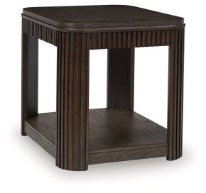 Ashley Furniture T700-3 Carlibrie - Rectangular End Table - Warm Brown