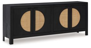 Signature Design by Ashley® A4000575 Cliffiings - Black / Natural - Accent Cabinet