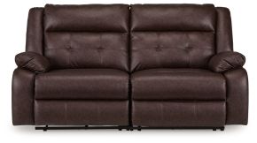 Signature Design by Ashley® 42702S1 Punch Up - Walnut - 2-Piece Power Reclining Sectional Loveseat