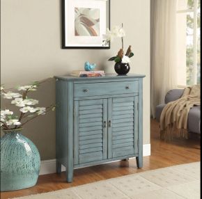 ACME 97247 Winchell - Accent Table - Antique Blue