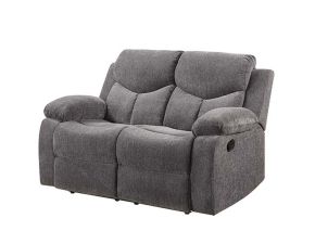 ACME 55443 Kalen - Motion Loveseat - Gray Chenille