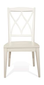 Riverside Furniture 59347 Myra - Back Side Chair (Set of 2) - Paperwhite