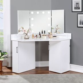 Furniture of America FOA-DK5134WH-PK Lorybelle - Vanity Set - White